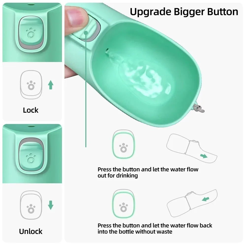 Portable Dog Water Bottle – Leakproof Travel Bottle