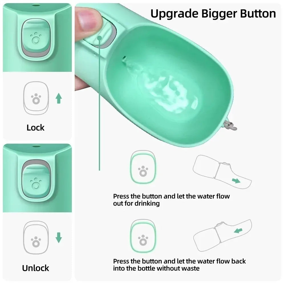 Portable Dog Water Bottle – Leakproof Travel Bottle